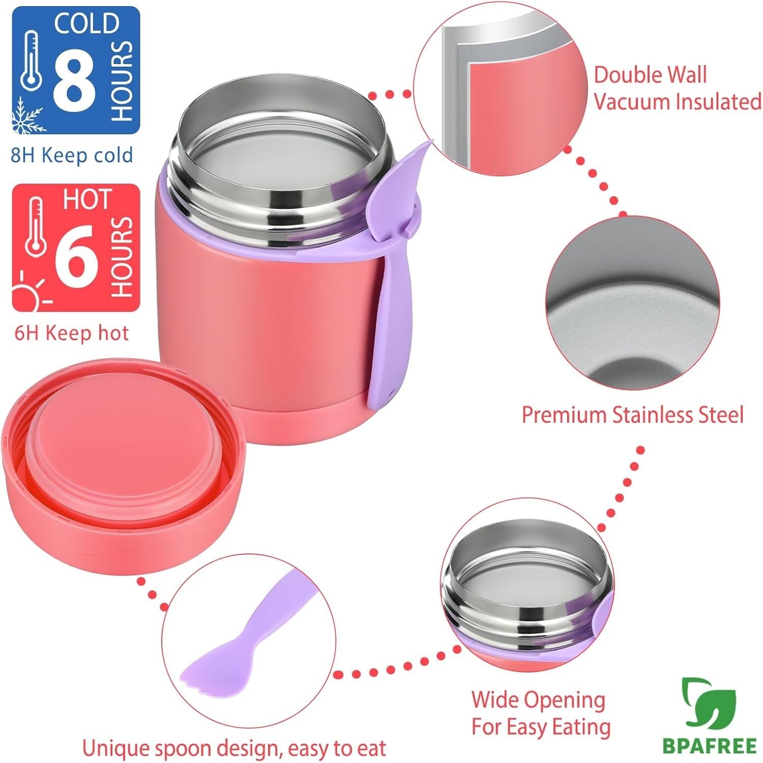 4-Compartment Kids Bento Box with Matching Insulated Lunch Bag & Soup Jar