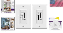 Load image into Gallery viewer, Ultimate Ceiling Fan &amp; Light Control Switch - Easy Slide Operation, 2.5A Rating