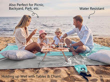 Load image into Gallery viewer, Multifunctional Extra Large Beach Blanket - Lightweight, Waterproof, Portable
