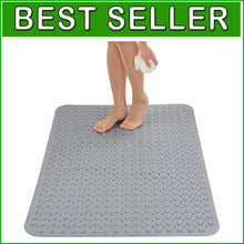Load image into Gallery viewer, 47" x 32" Heavyweight Non-Slip Shower Mat with Suction Cups &amp; Easy Drainage
