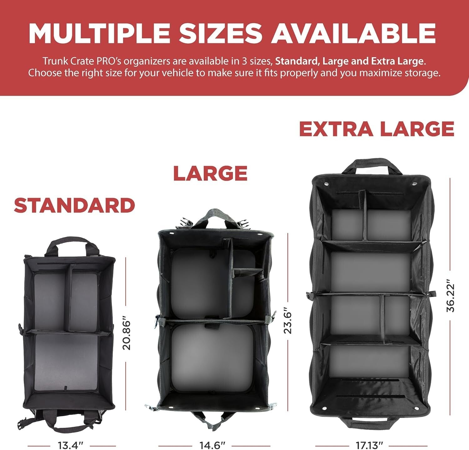 Lightweight Collapsible Car Trunk Organizer with 6 Compartments – Eco-Friendly