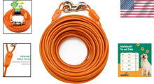Load image into Gallery viewer, Reinforced 100FT Dog Runner with Secure Steel Clasps - Ideal for Large Breeds