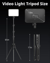 Load image into Gallery viewer, Professional Photography LED Lights with Tripod &amp; Phone Holders - 3000K-6500K