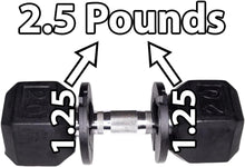 Load image into Gallery viewer, 1.25 lb Weight Clips - Boosts Dumbbell Kettlebell Barbell Training with 2.5 lbs
