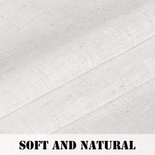 Load image into Gallery viewer, Soft Linen Sheer Curtains with Grommet Top – Elegant 2 Pack 52" x 96" Panels