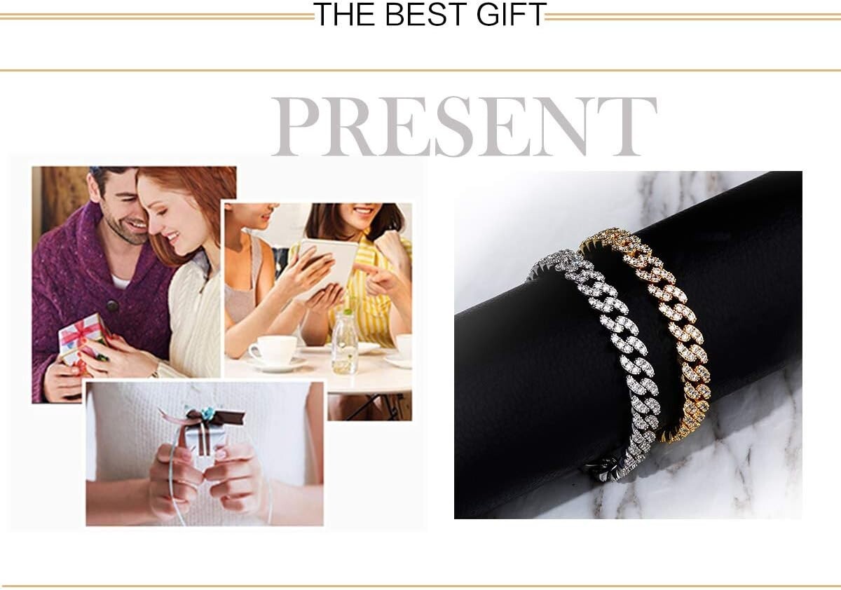 Chunky Cuban Link Anklet - 14K Gold 6x Plated with Sparkling Cubic Zirconia