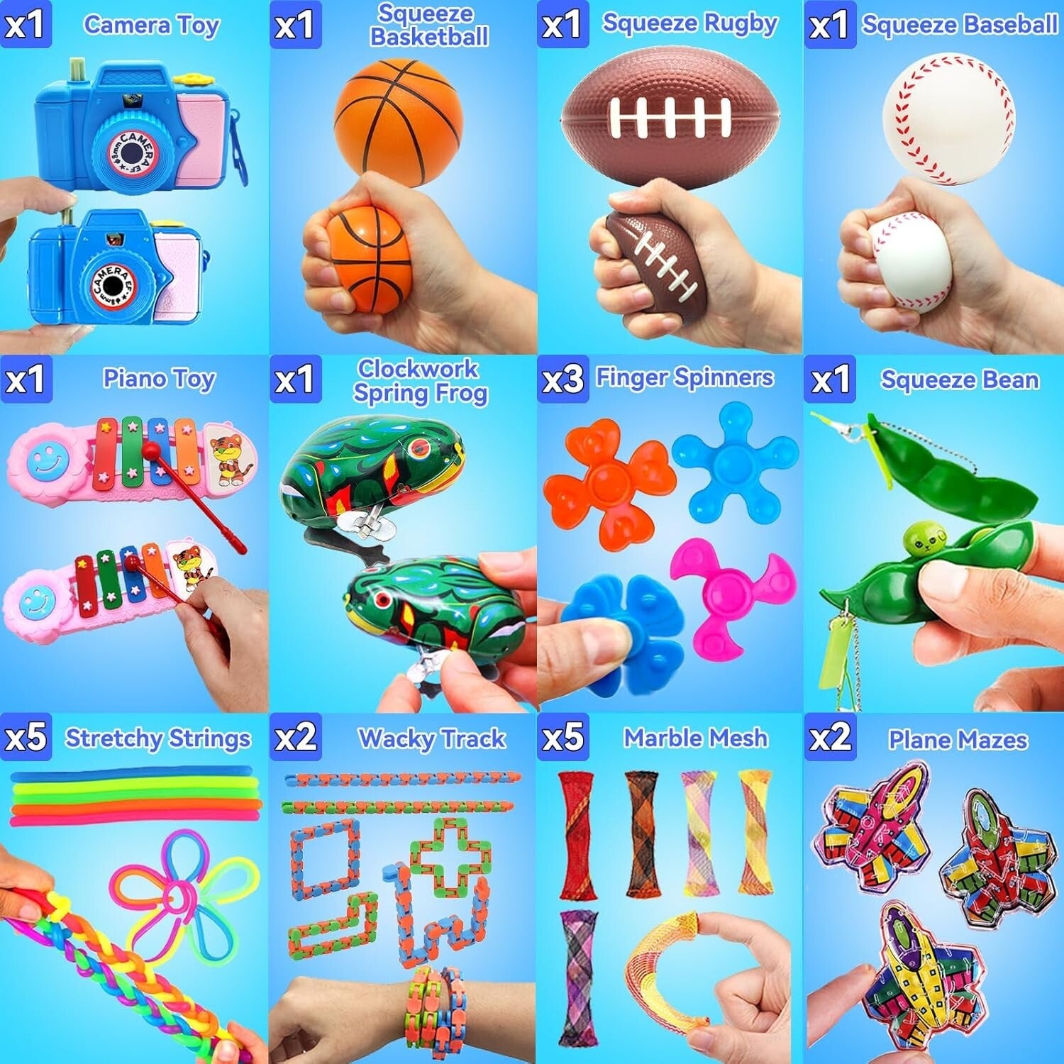 125 Unique Fidget Toys - Perfect for Classroom Rewards and Birthday Parties