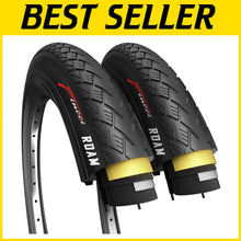 Load image into Gallery viewer, High-Quality 700x38c Foldable Bike Tires with Antipuncture Protection - 2 Pack