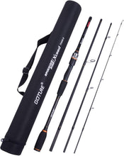 Load image into Gallery viewer, 4-Piece Medium Heavy Fishing Rod with Comfortable Grip and Durable Case