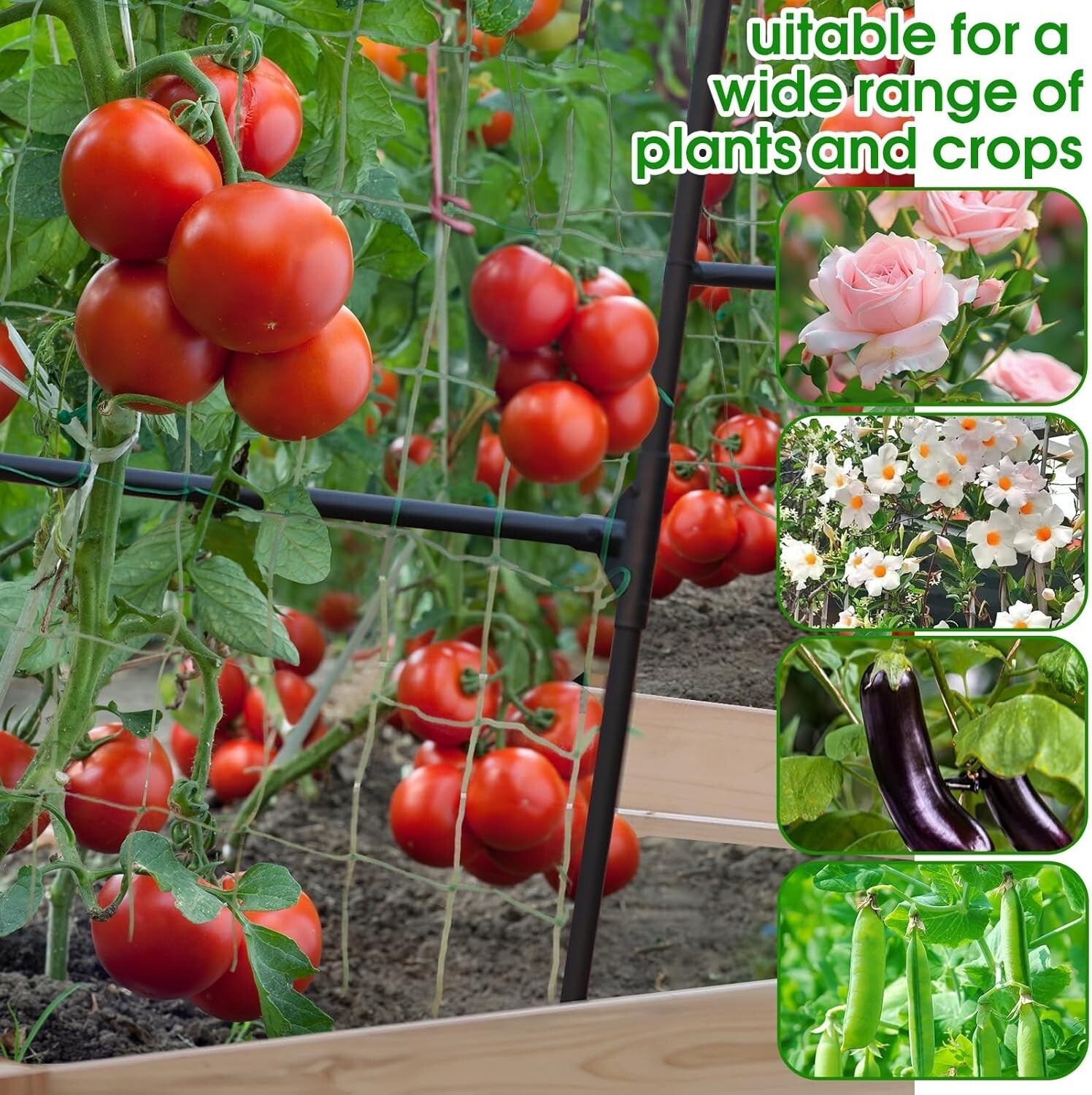 Elegant 7ft Garden Arch Trellis - Adjustable Metal Support for Climbing Plants