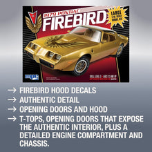 Load image into Gallery viewer, Authentic 1:16 Scale Pontiac Firebird Model Kit – Customizable &amp; Detailed Design