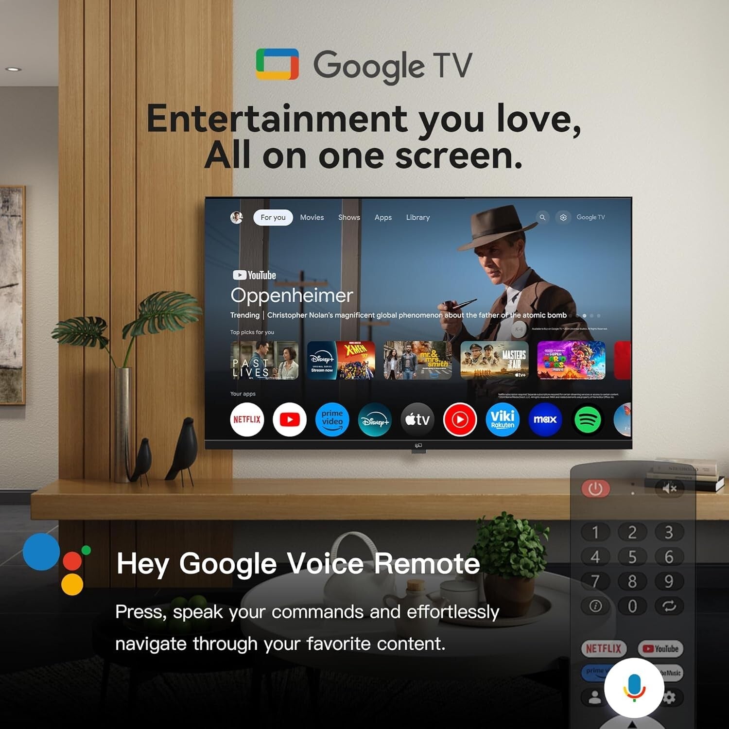 43-Inch LED Smart TV with Google Assistant & Chromecast - Immersive Viewing