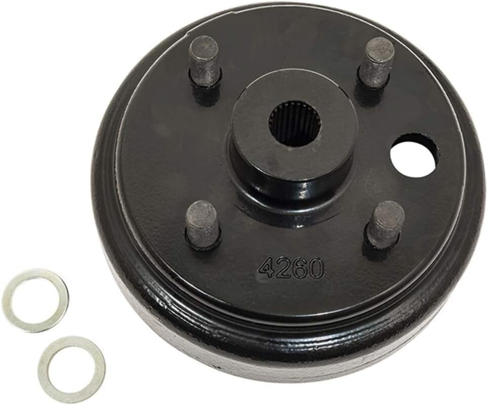 Robust Brake Drum/Hub Assembly - Ideal for Electric and 2-Cycle Gas Vehicles