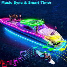 Load image into Gallery viewer, Customizable 50FT LED Strip Lights for Boats - IP67 Waterproof &amp; App Controlled