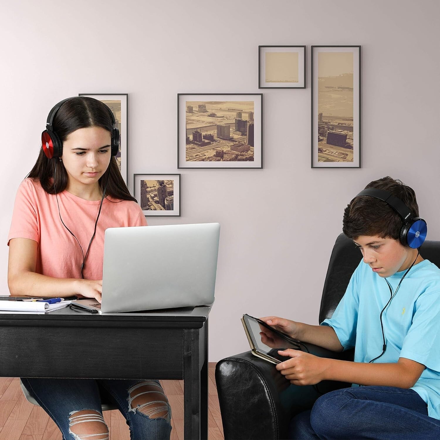 Durable & Comfy Kids Headphones Bulk Set - Ideal for School and Online Learning