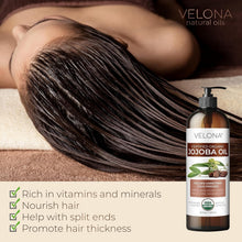 Load image into Gallery viewer, Golden Jojoba Oil 64 Fl Oz - Organic, Cold Pressed, Natural Hydrating Solution