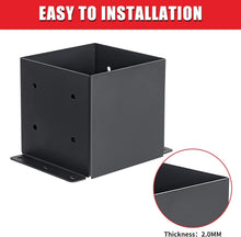 Load image into Gallery viewer, Heavy-Duty 6x6 Post Base Kit - 4 Rustproof Metal Brackets for Outdoor Support