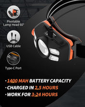 Load image into Gallery viewer, Versatile 2-Pack LED Headlights with Motion Sensor &amp; Stepless Brightness Control