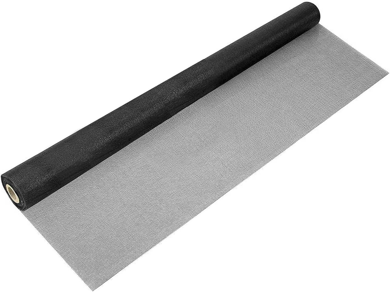 Breathable Adjustable Fiberglass Screen Mesh Roll 96"x100' - DIY Replacement Kit