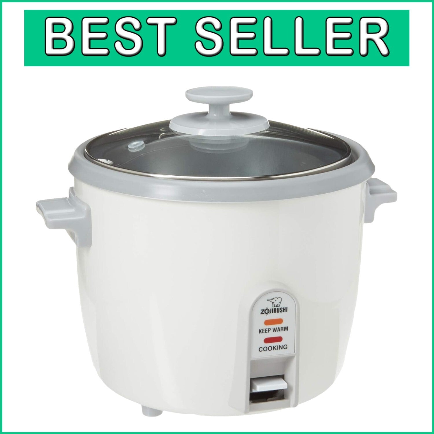 Effortless 6-Cup Rice Cooker with Durable Stay-Cool Handles & Measuring Tools