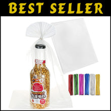 Load image into Gallery viewer, Durable 20" x 30" Clear Cellophane Bags with Twist Ties for Events - 100 Pcs