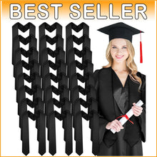 Load image into Gallery viewer, Classic 70-Inch Graduation Stoles - 24 Pack of Unisex Satin Celebration Attire