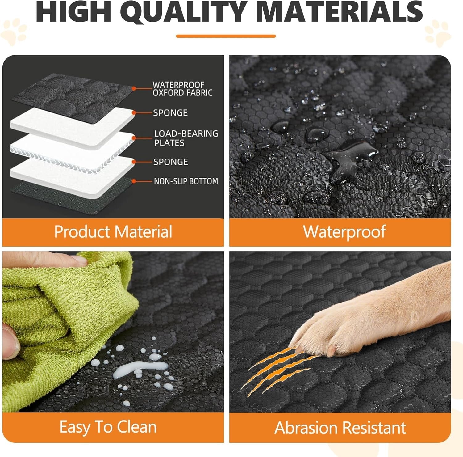 Universal Waterproof Dog Back Seat Cover for Cars & SUVs - Easy Clean & Comfort