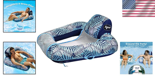 Stylish Zero Gravity Pool Chair Float - Adaptable for All Ages, Various Colors