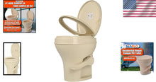 Load image into Gallery viewer, Residential Height RV Toilet, 18.5” Gravity Flush, Soft Close – Parchment Bone