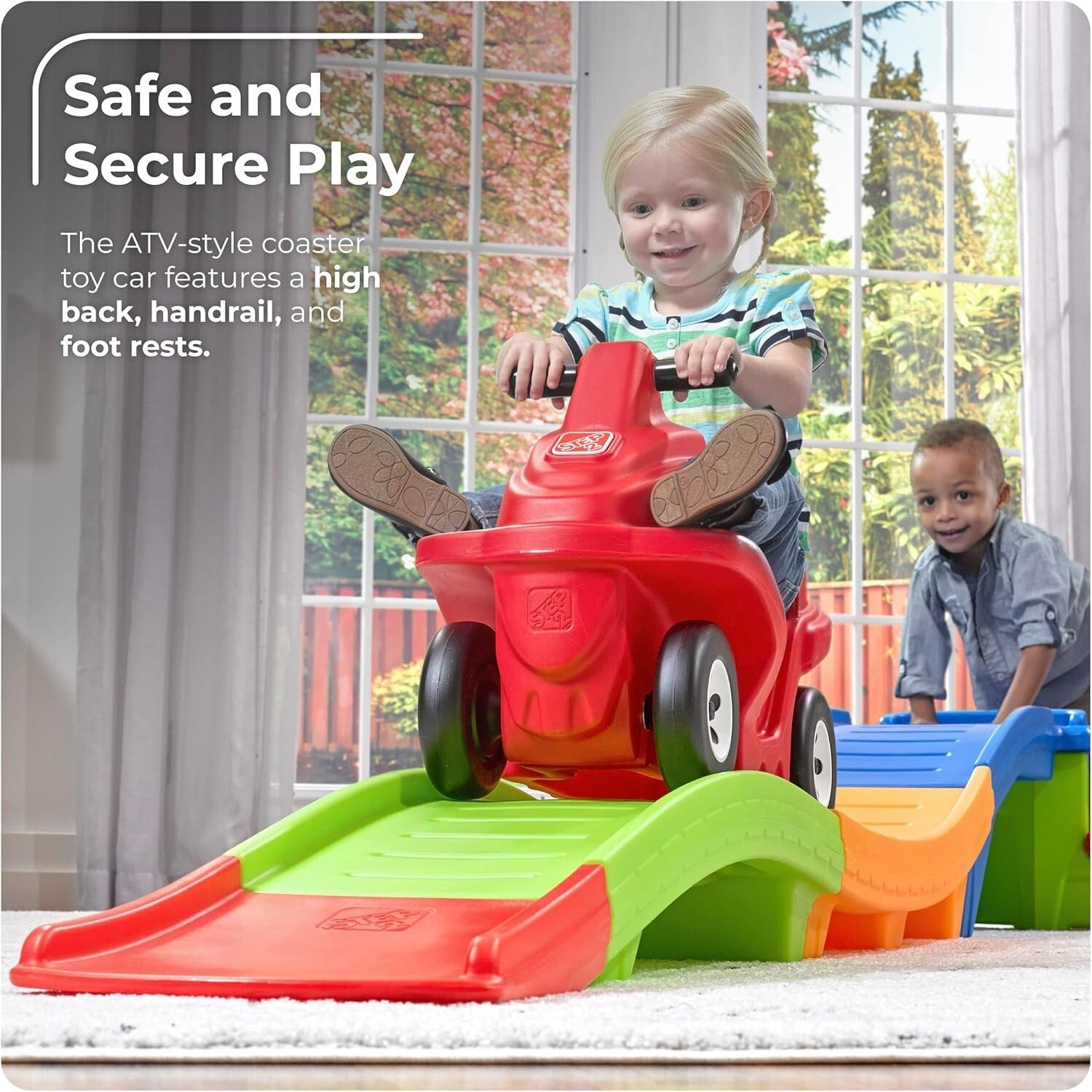 Interactive Kids Roller Coaster Toy - Active Play Set for Indoors & Outdoors