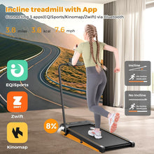 Load image into Gallery viewer, Foldable Under Desk Treadmill with Bluetooth &amp; 3-Way Control - Silent Operation