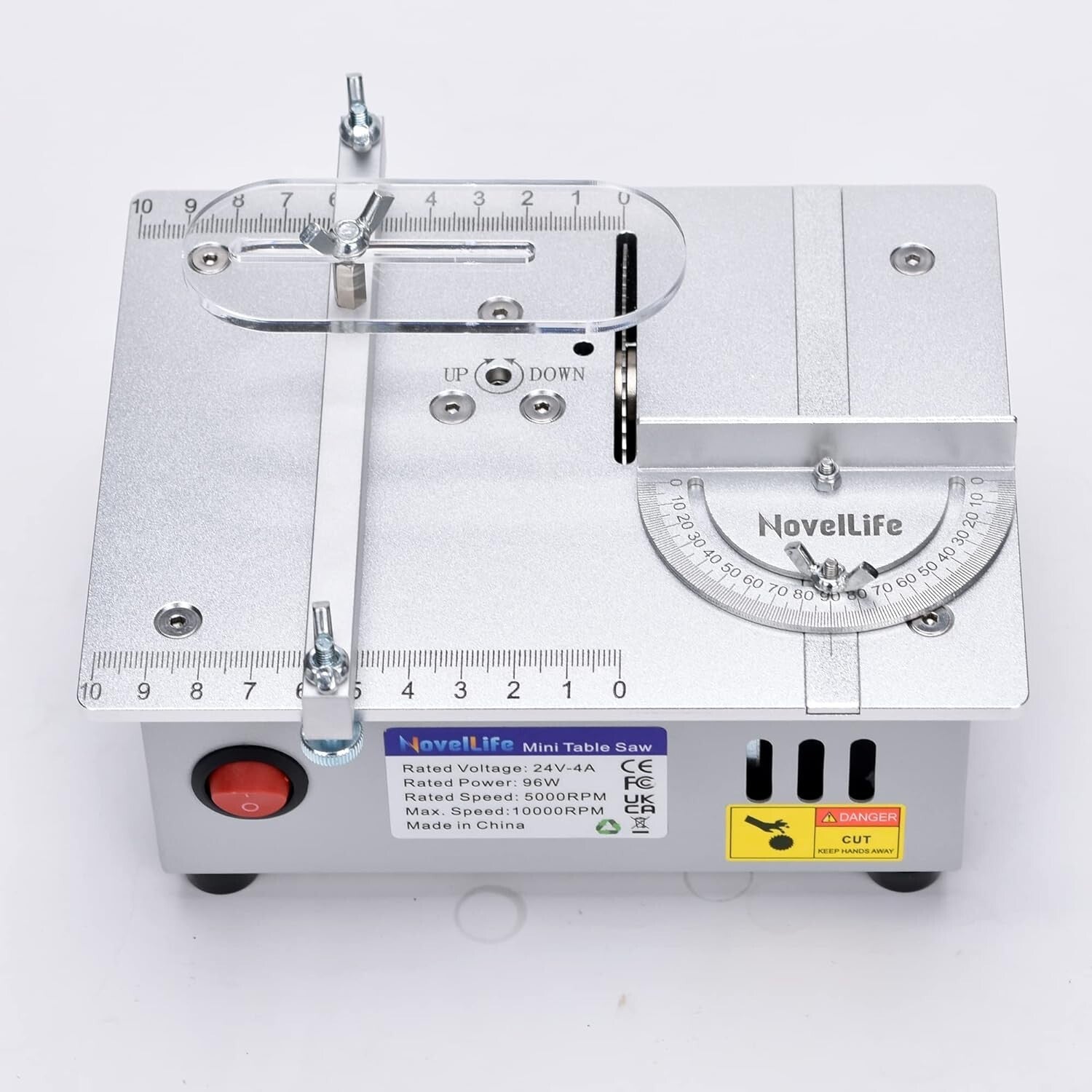 Versatile Mini Table Saw with Adjustable Depth - Perfect for Crafts and Models