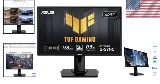 Full HD 24" Gaming Monitor - 165Hz, 0.5ms Response with Advanced Visual Control