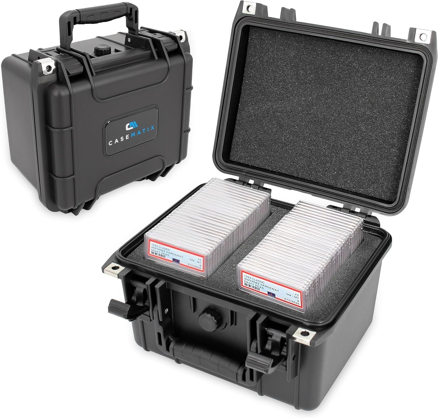 Crushproof Card Storage Box with Dividers for 40 BGS PSA Slabs & 150 Top Loaders