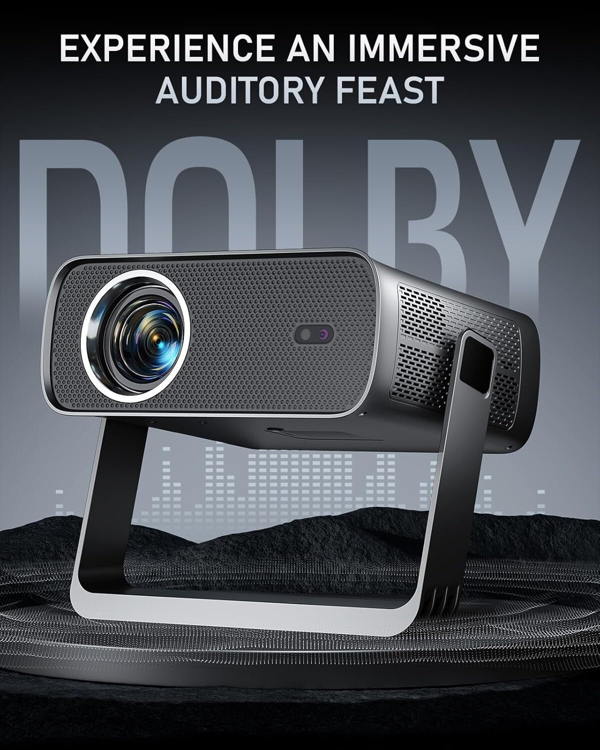 Next-Gen Projector with Built-In WiFi, Dolby Audio & Easy Setup Features