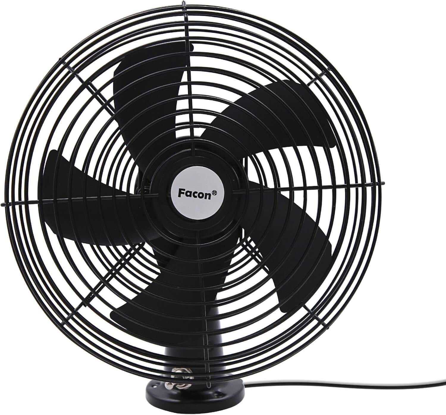 Versatile 12V Car Cooling Fan with Manual 2-Speed Switch - Modern Metal Finish