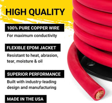 Load image into Gallery viewer, Ultra-Flexible 2/0 AWG Battery Cable - Heavy-Duty Welding Lead for All Vehicles