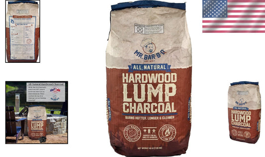 Easy Lighting Hardwood Lump Charcoal - Authentic BBQ Experience, 16 lbs
