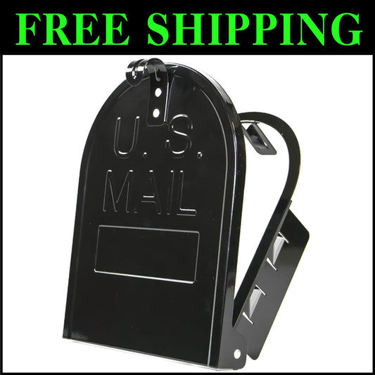Durable Black Metal Mailbox Door for USPS / Snap-in Replacement - 11" x 14"