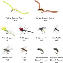 Load image into Gallery viewer, Versatile 80pcs Fishing Flies Kit in Waterproof Box - Ideal for Bluegill &amp; Trout