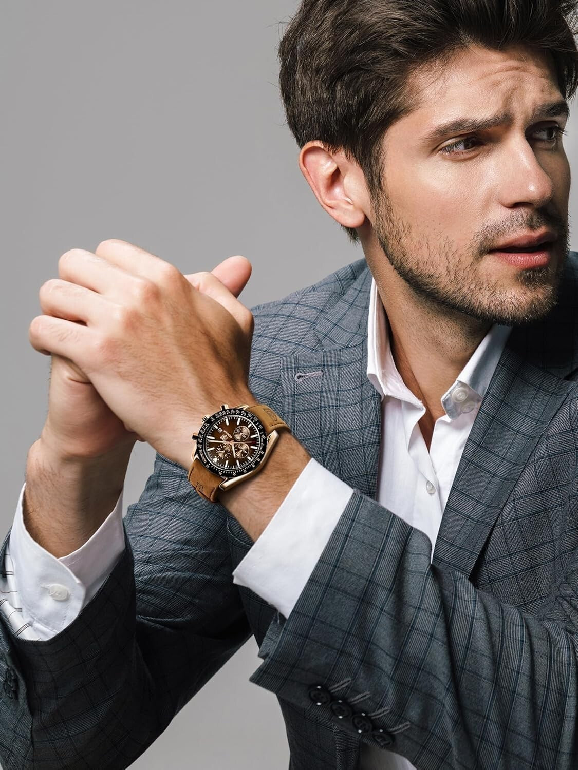 30M Waterproof Men's Watch by BENYAR - Scratch-Resistant with Date Function