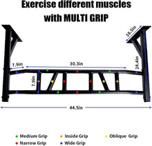 Load image into Gallery viewer, Space-Saving Wall-Mounted Pull Up and Dip Station for Ultimate Home Workouts
