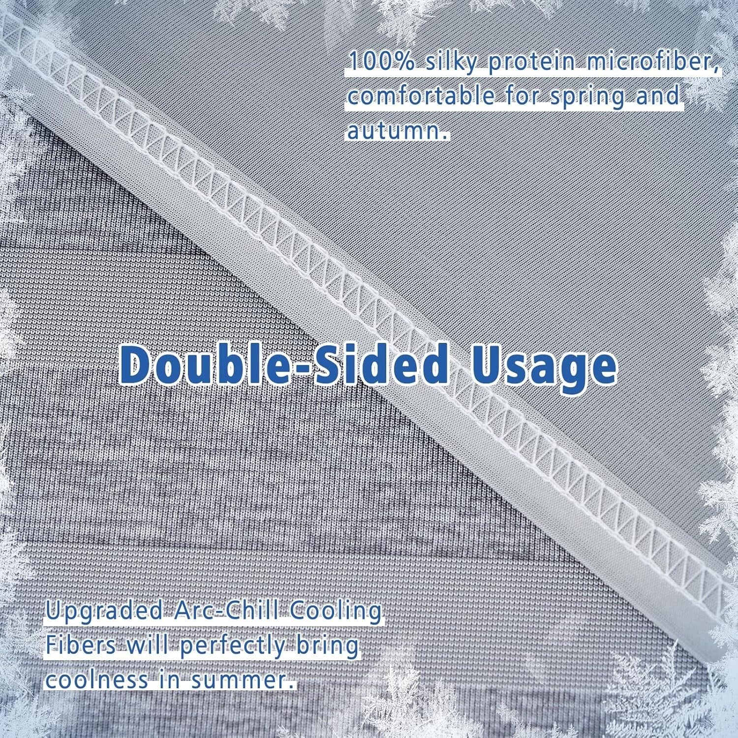 Double-Sided Cooling Blanket for King Size Beds - Silky Softness, Summer Comfort