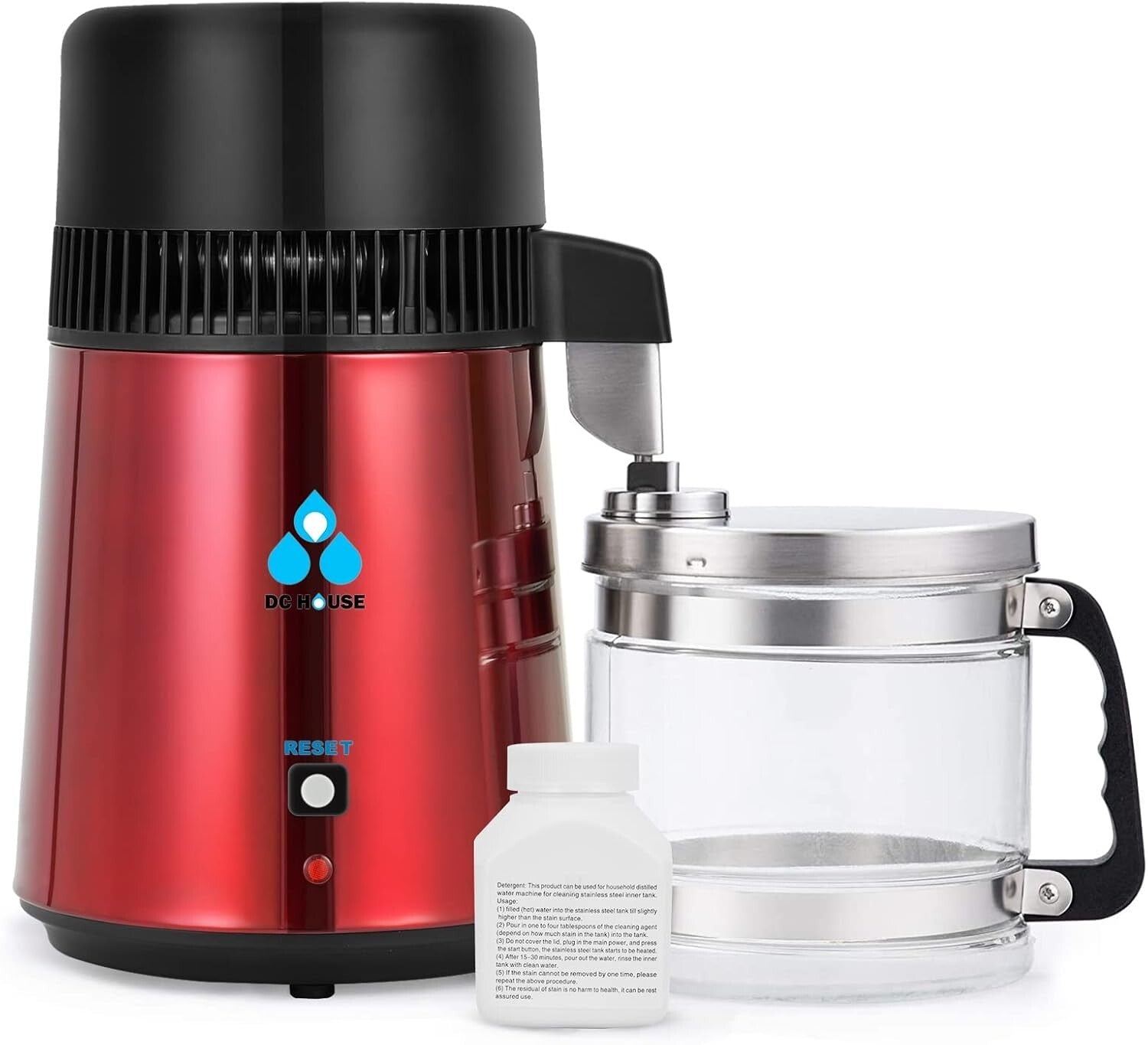 Efficient 4L Countertop Water Distiller - Pure Drinking Water for Your Family