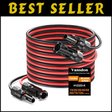 Load image into Gallery viewer, Premium 10AWG Solar Extension Cable 200FT with Durable Male-Female Connectors