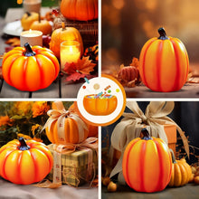 Load image into Gallery viewer, 2 Pack Solar Pumpkin Garden Lights - Perfect for Halloween &amp; Thanksgiving Decor