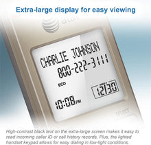 Load image into Gallery viewer, Cordless Phone with Caller ID &amp; Power-Saving Features – Light Champagne Finish