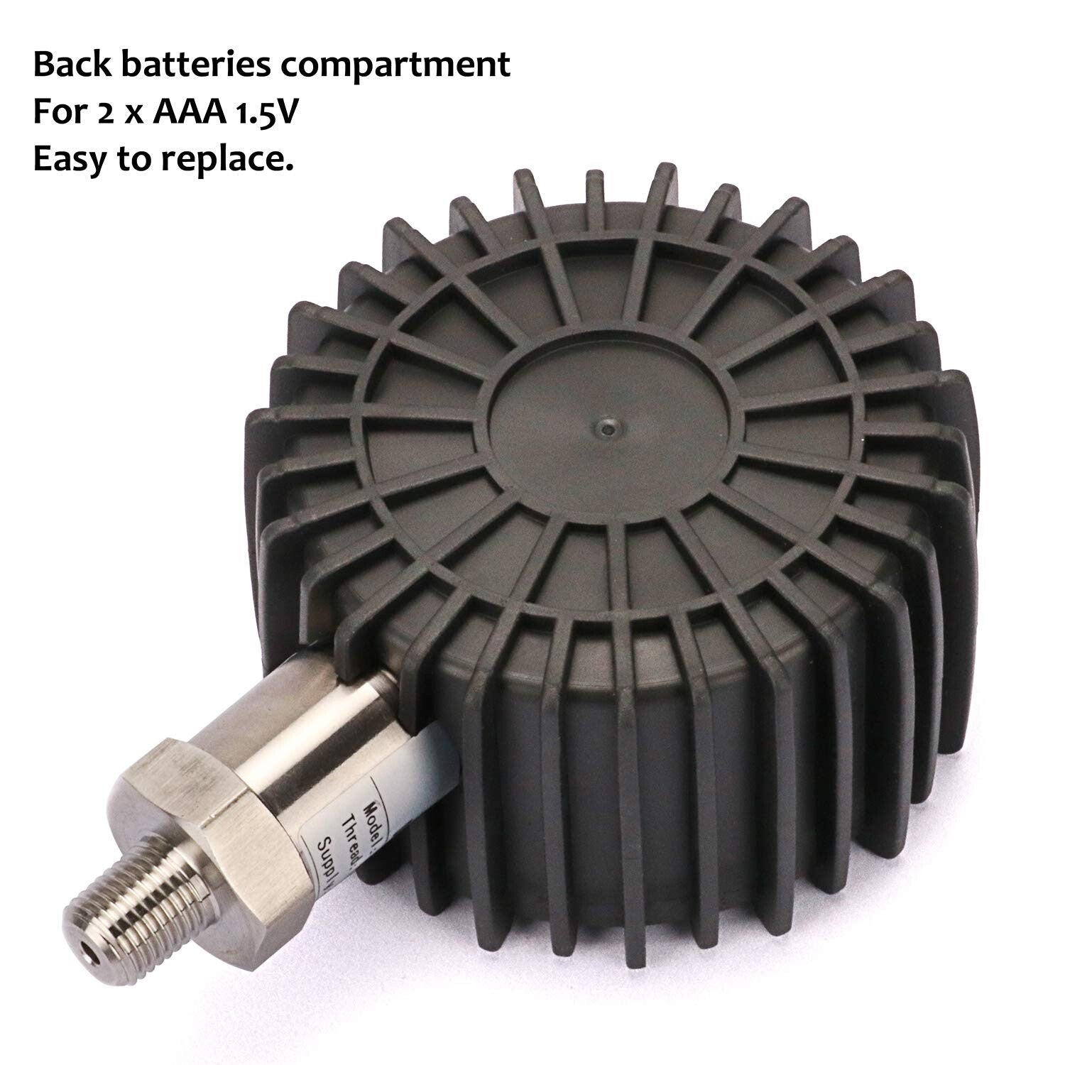 Compact and Reliable 3-1/8" Digital Pressure Gauge - Water, Air, Oil Measurement