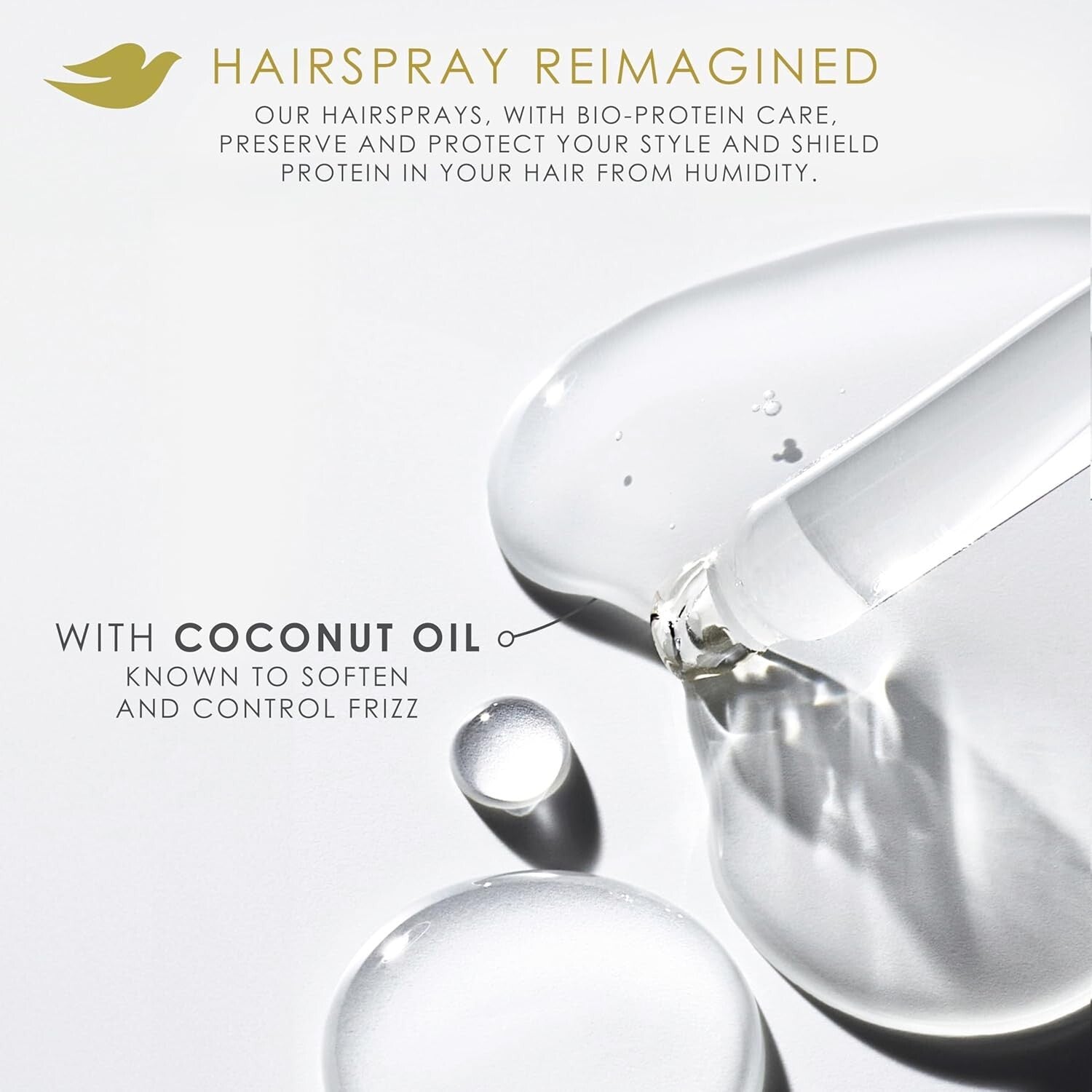 Flexible Hold Hairspray Pack of 6 - Humidity & Frizz Control with Coconut Oil
