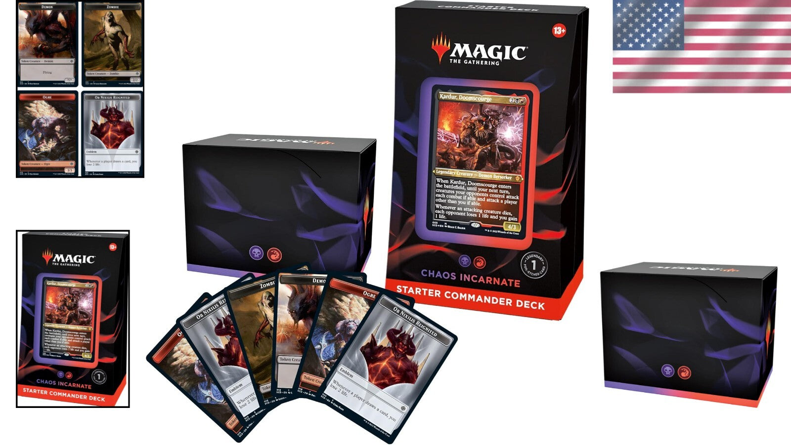 Magic: The Gathering Commander Deck - Chaos Incarnate | 100 Cards, Ready-to-Play